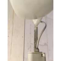 Vintage industriele Concord Lytespan lichtrail op stalen voet